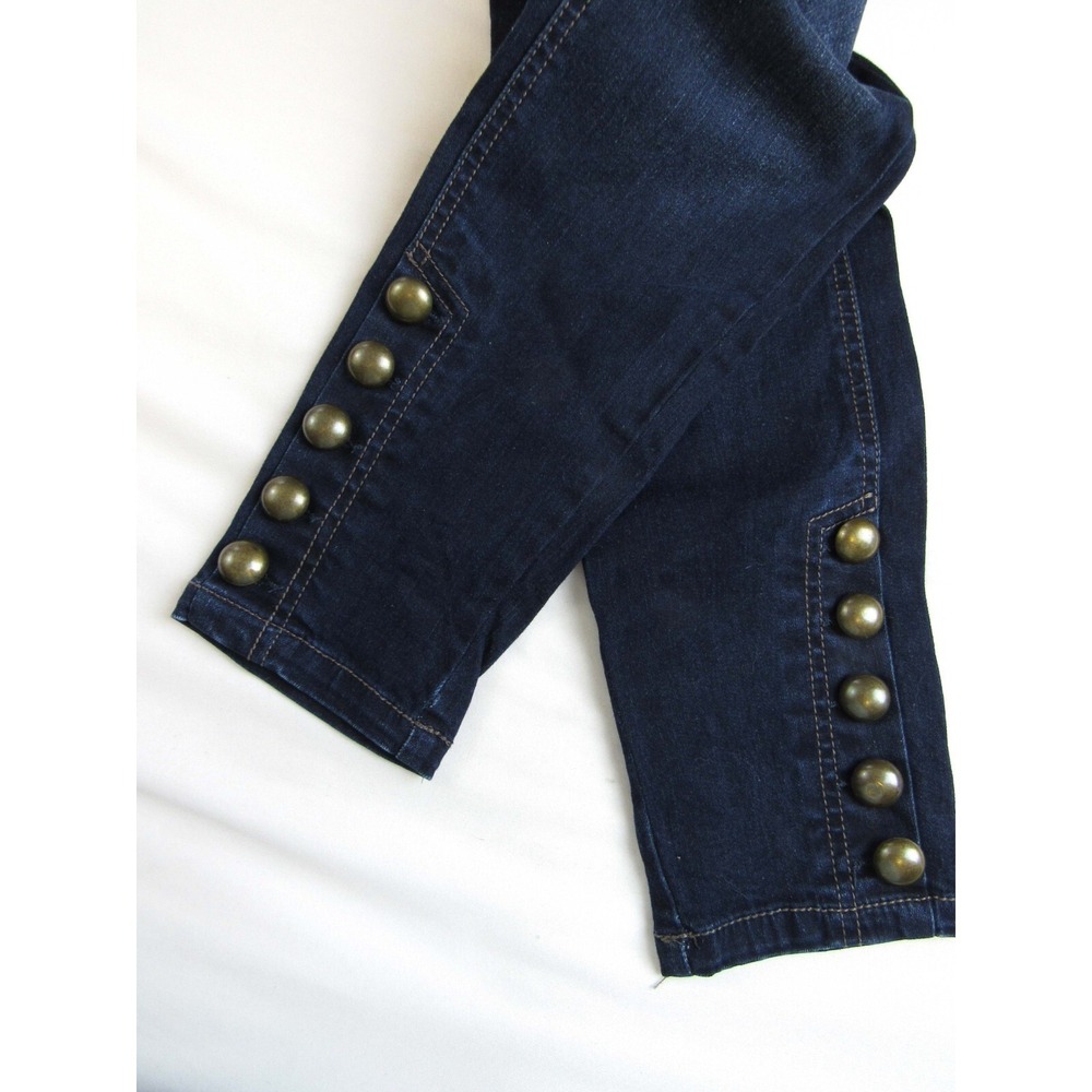 Women's New York & Co Jeans Soho Ankle Embellished Size 2